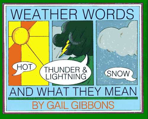 Book cover of Weather Words and What They Mean