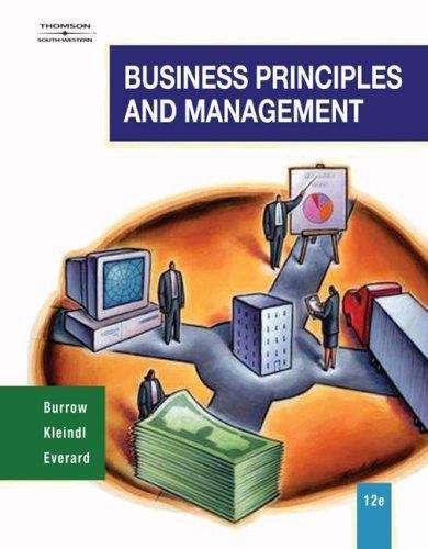 Book cover of Business Principles and Management