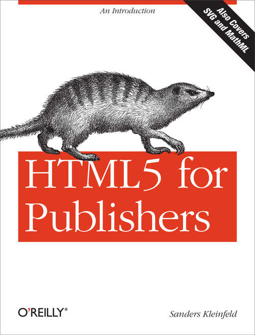 Book cover of HTML5 for Publishers