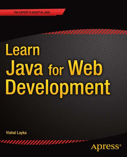 Book cover of Learn Java for Web Development