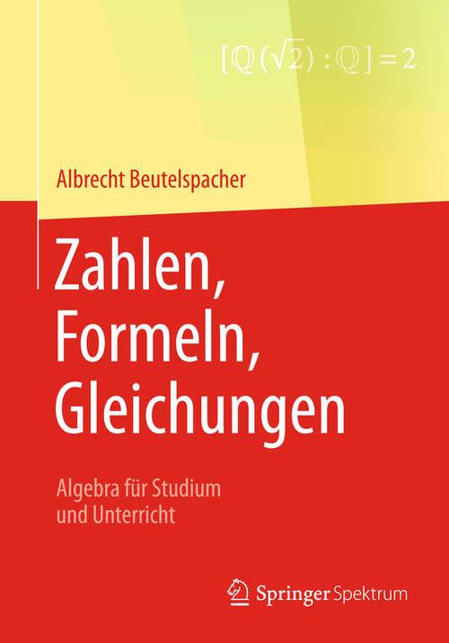 Book cover of Zahlen, Formeln, Gleichungen