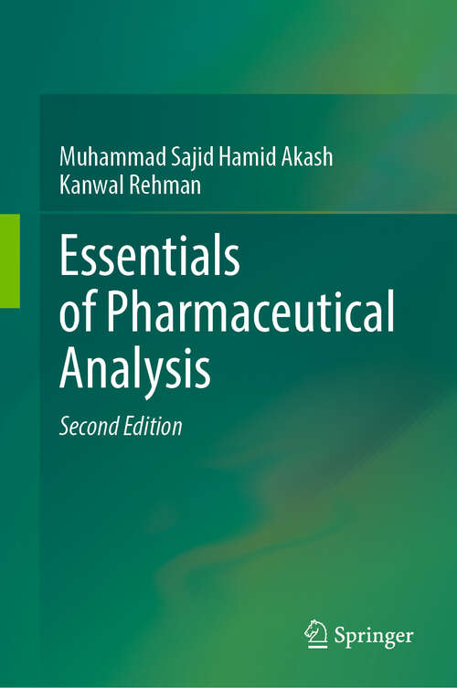 Book cover of Essentials of Pharmaceutical Analysis (Second Edition 2025)