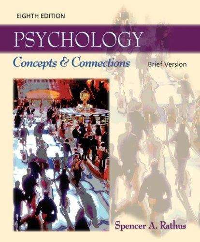 Book cover of Psychology: Concepts And Connections, Brief Version (8)