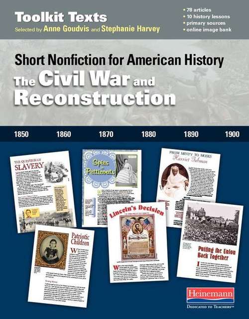 Book cover of Short Nonfiction For American History: The Civil War And Reconstruction (Toolkit Texts)