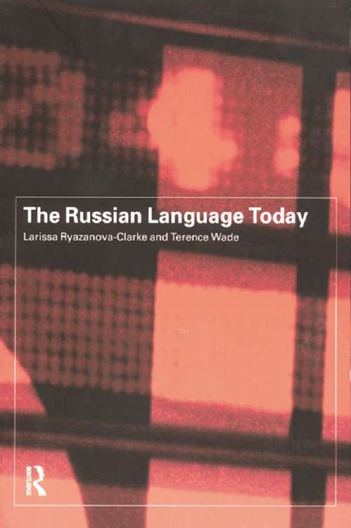 Book cover of The Russian Language Today
