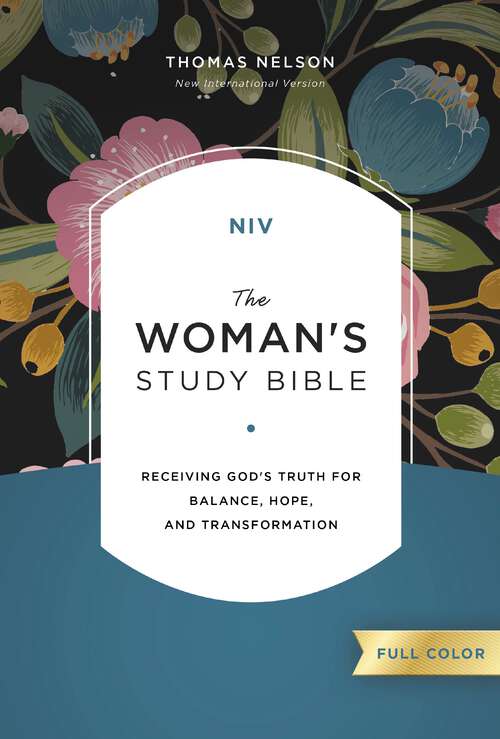 Book cover of NIV, The Woman's Study Bible, Full-Color, Ebook: Receiving God's Truth for Balance, Hope, and Transformation