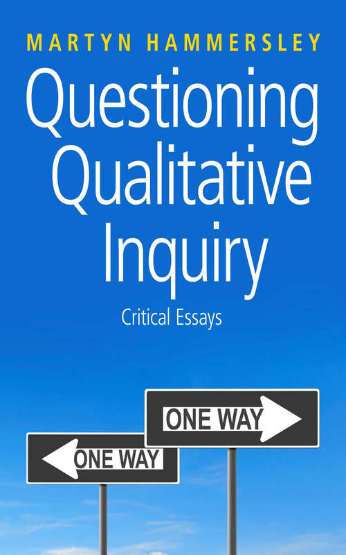 Book cover of Questioning Qualitative Inquiry