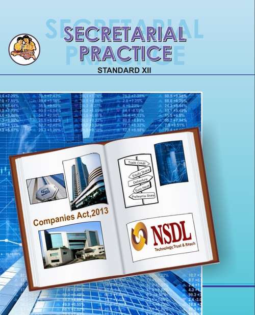Book cover of Secretarial Practice class 12 - Maharashtra Board (First Edition 2020)