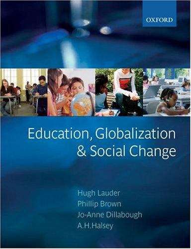 Education, Globilization and Social Change