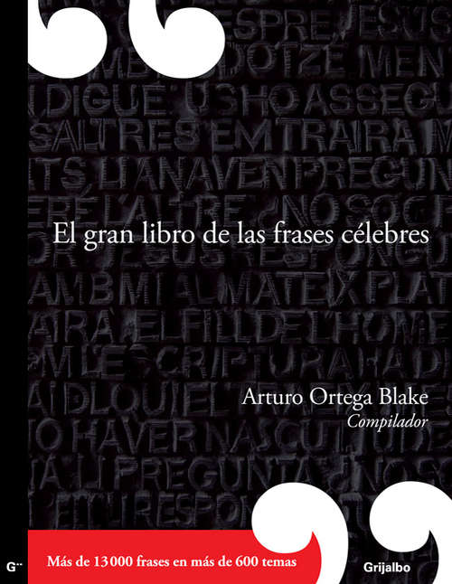 Book cover of El gran libro de las frases celebres