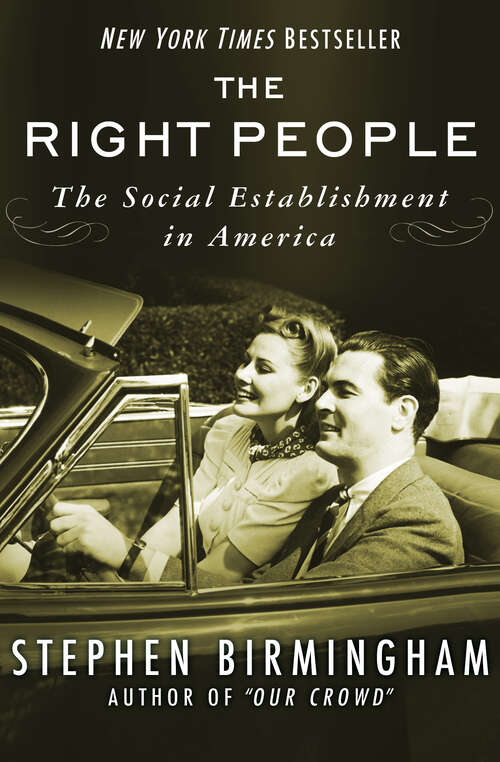 Book cover of The Right People: The Social Establishment in America