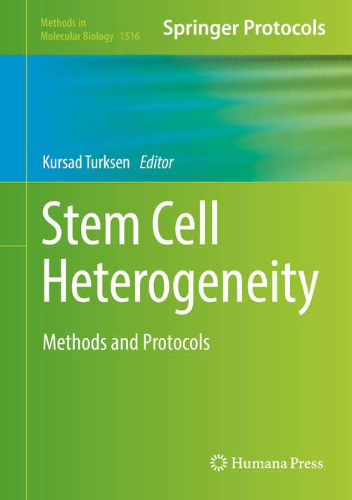 Book cover of Stem Cell Heterogeneity