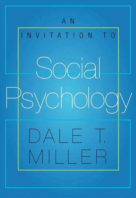 Book cover of An Invitation to Social Psychology