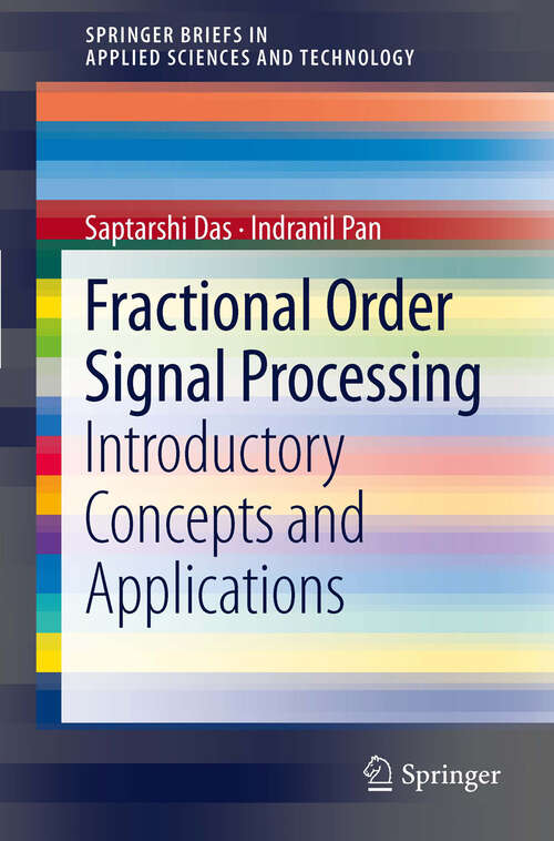 Book cover of Fractional Order Signal Processing