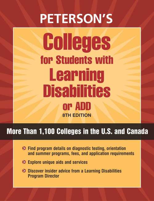 Book cover of Colleges for Students with Learning Disabilities and ADD