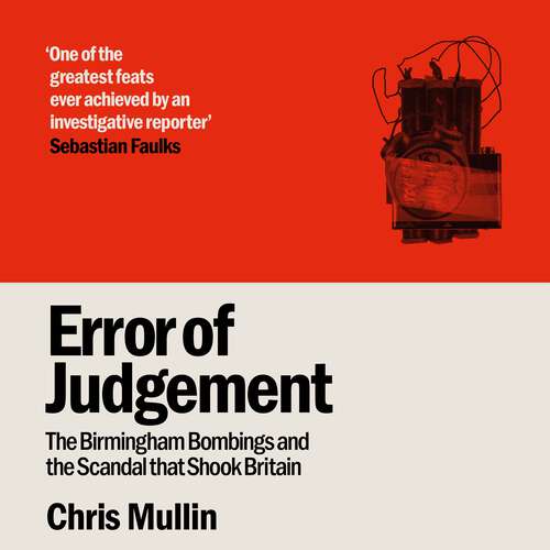 Book cover of Error of Judgement: The Birmingham Bombings and the Scandal That Shook Britain