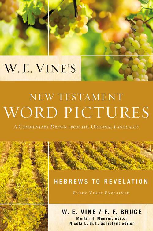 Book cover of W. E. Vine's New Testament Word Pictures: A Commentary Drawn from the Original Languages