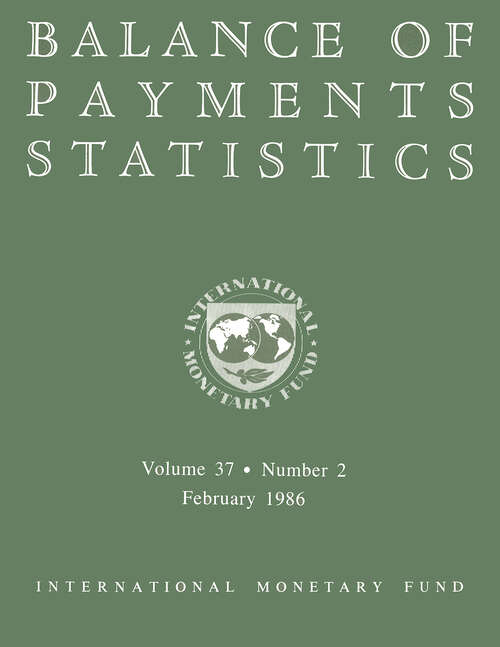 Book cover of Balance of Payments Statistics, Volume 37, February 1986: [subtitle]