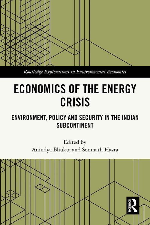 Book cover of Economics of the Energy Crisis: Environment, Policy and Security in the Indian Subcontinent (1) (Routledge Explorations in Environmental Economics)