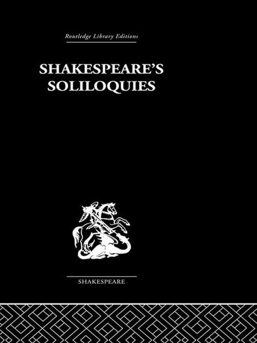 Book cover of Shakespeare's Soliloquies