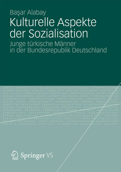 Book cover of Kulturelle Aspekte der Sozialisation