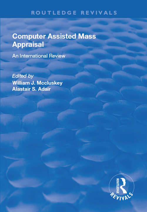 Book cover of Computer Assisted Mass Appraisal: An International Review (Routledge Revivals)