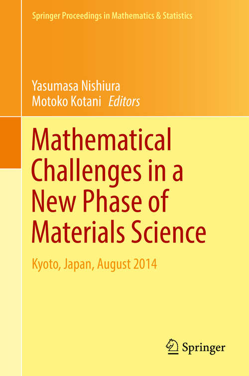 Book cover of Mathematical Challenges in a New Phase of Materials Science