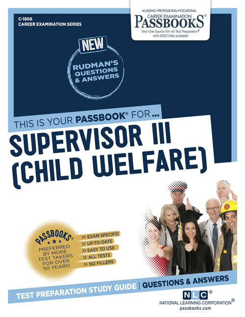 Book cover of Supervisor III (Child Welfare): Passbooks Study Guide (Career Examination Series: C-1951)