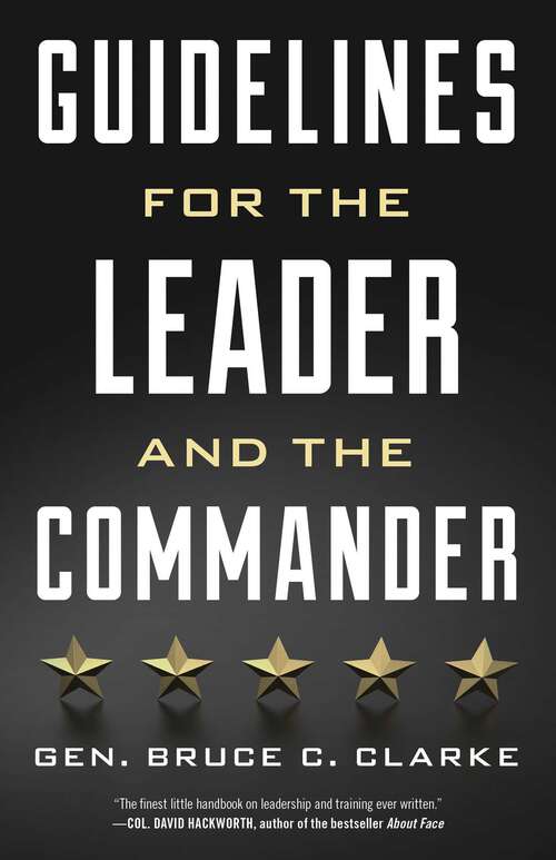 Book cover of Guidelines for the Leader and the Commander