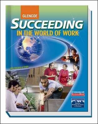 Book cover of Glencoe, Succeeding in the World of Work