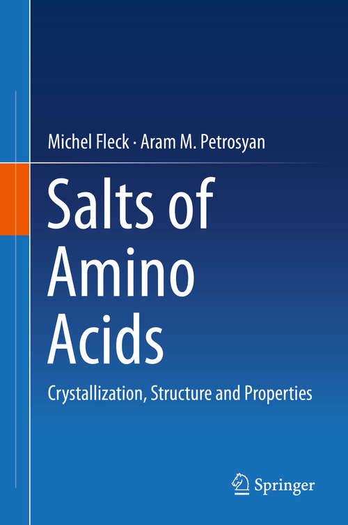 Book cover of Salts of Amino Acids