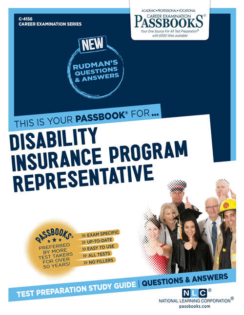 Book cover of Disability Insurance Program Representative: Passbooks Study Guide (Career Examination Series)