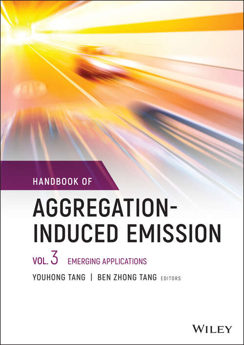 Book cover of Handbook of Aggregation-Induced Emission, Volume 3: Emerging Applications