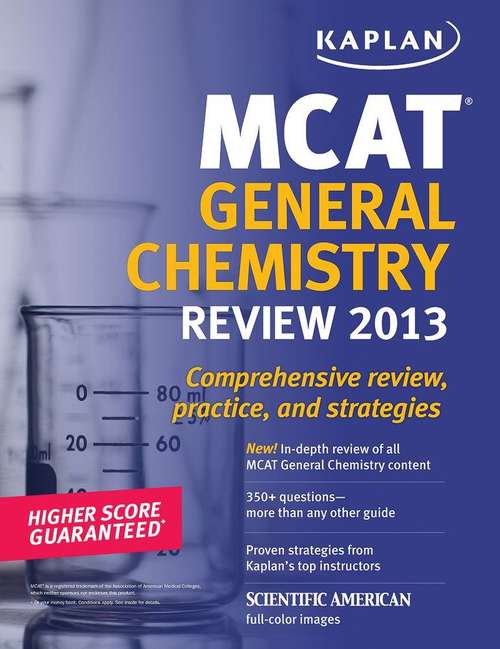 Book cover of Kaplan MCAT General Chemistry Review Notes