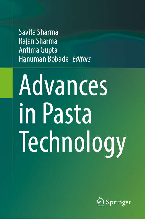 Book cover of Advances in Pasta Technology