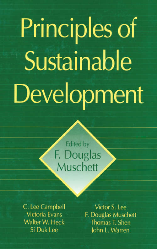 Book cover of Principles of Sustainable Development