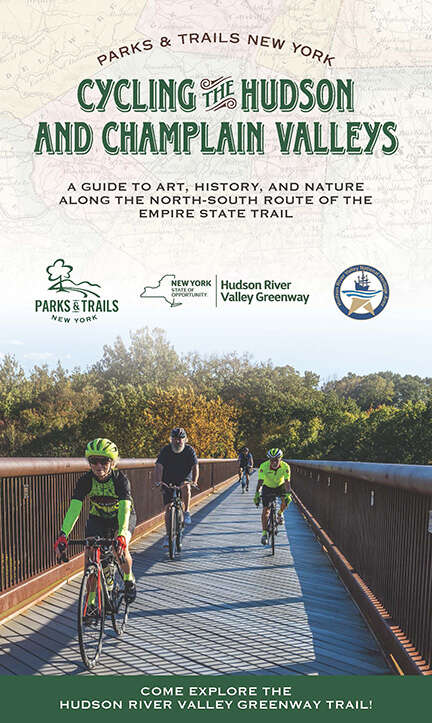 Book cover of Cycling the Hudson and Champlain Valleys: A Guide to Art, History, and Nature along the North-South Route of the Empire State Trail (Parks & Trails New York)