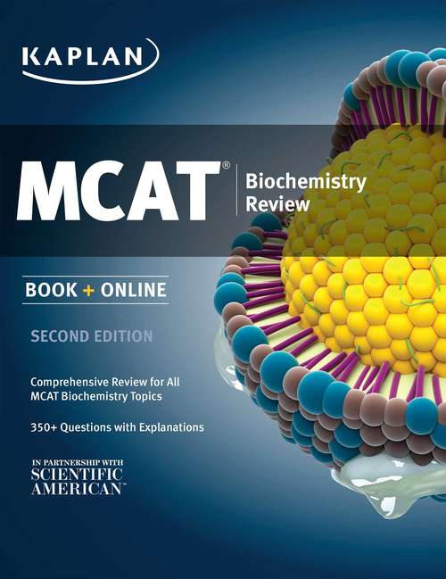 Book cover of Kaplan MCAT Biochemistry Review