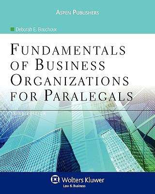 Book cover of Fundamentals of Business Organizations for Paralegals (3rd Edition)