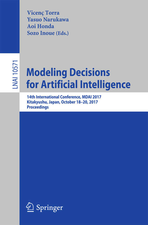 Book cover of Modeling Decisions for Artificial Intelligence