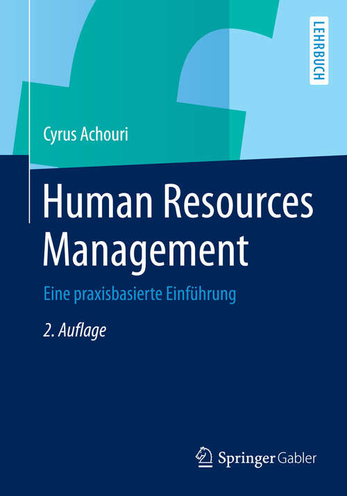 Book cover of Human Resources Management