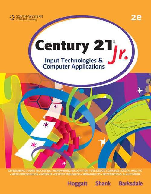 Book cover of Century 21® Jr., Input Technologies & Computer Applications