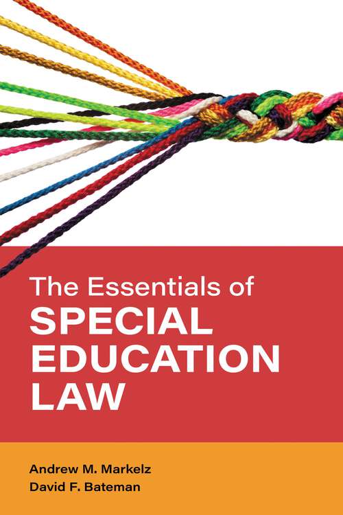 Book cover of The Essentials of Special Education Law