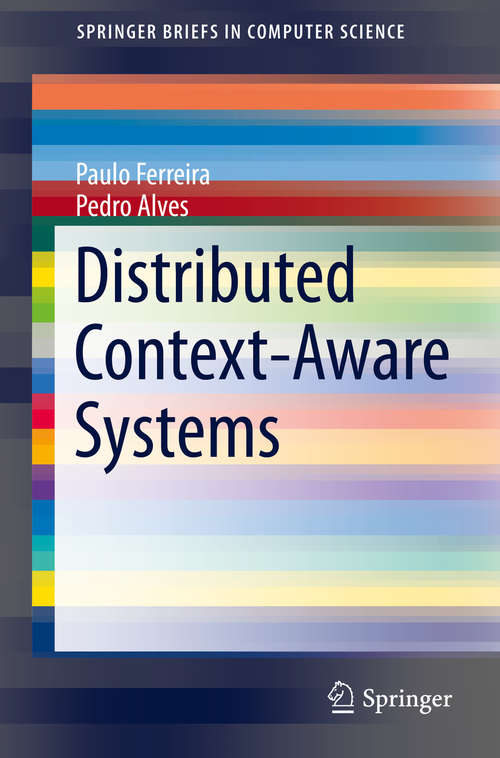 Book cover of Distributed Context-Aware Systems