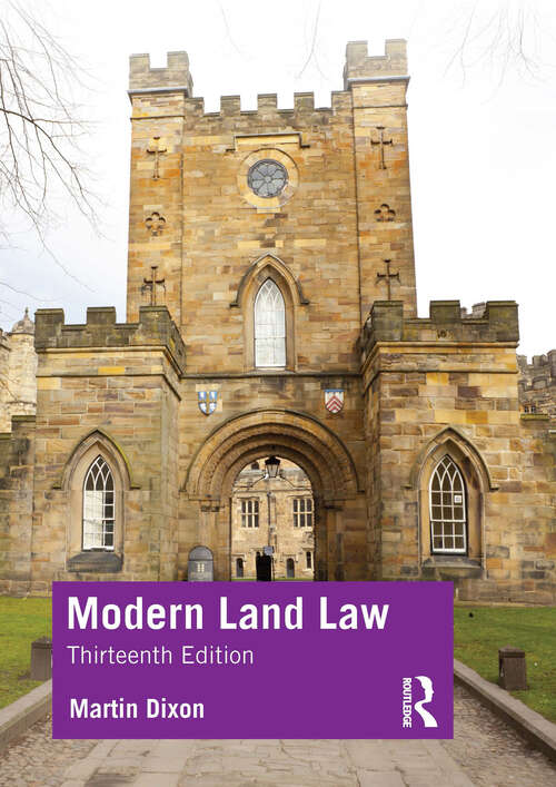 Book cover of Modern Land Law