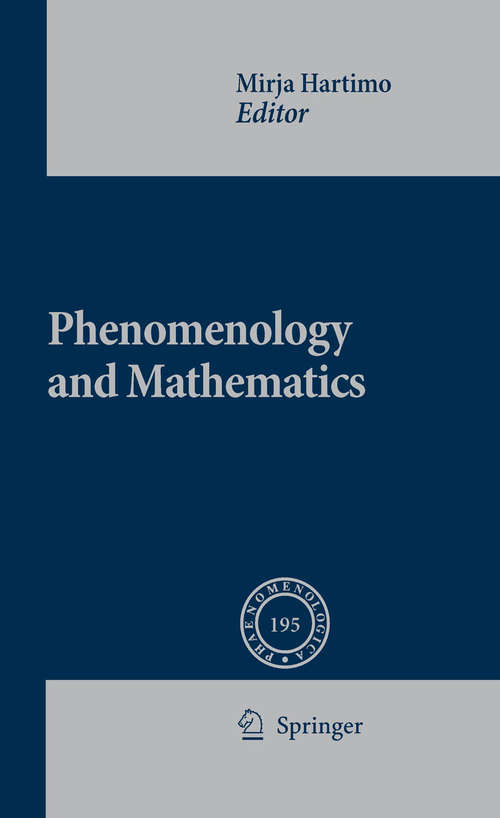 Book cover of Phenomenology and Mathematics
