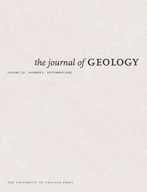 Book cover of The Journal of Geology, volume 131 number 5 (September 2023)