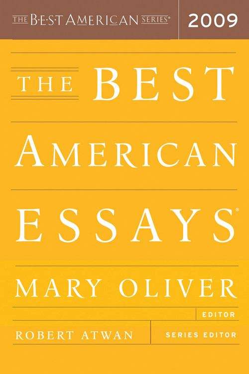 Book cover of The Best American Essays 2009