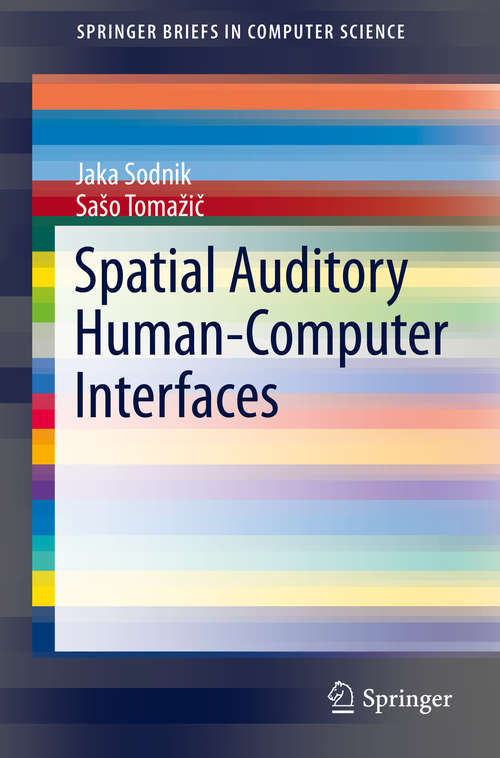 Book cover of Spatial Auditory Human-Computer Interfaces