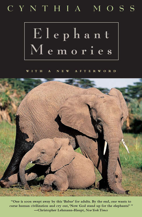 Book cover of Elephant Memories: Thirteen Years in the life of an Elephant Family
